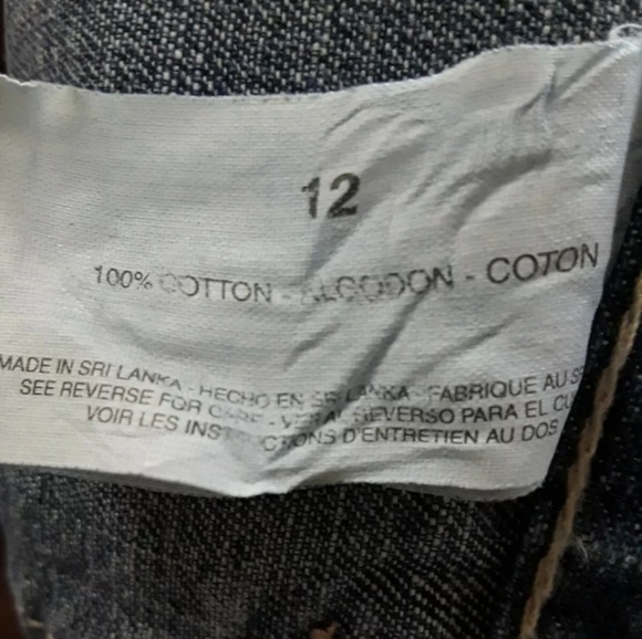 GLORIA VANDERBILT MINI BLUE JEAN SKIRT SIZE 12 - Picture 4 of 4